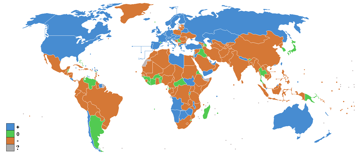 Net migration rate world