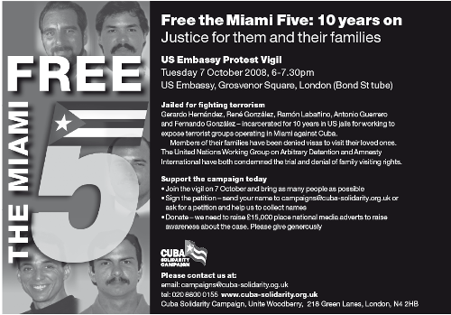 Vigil for the Miami five