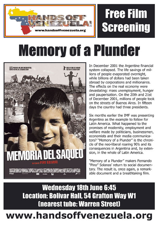 Memory of a Plunder