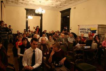 The Hungarian-Venezuelan Solidarity Association (HVSA) held its first conference since joining the Hands Off Venezuela campaign last month. It was a big success with a full house attending.