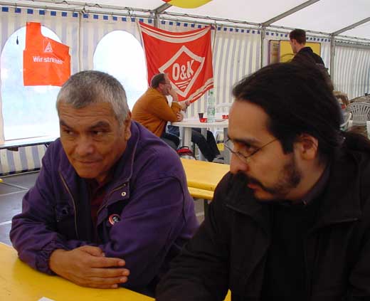 Ruben Linares at the strike of CNH in Berlin Spandau