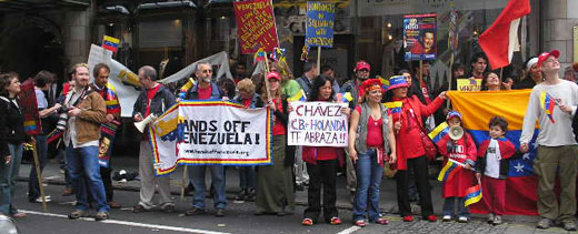 Hands Off Venezuela welcomes President Chávez in London