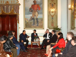 NUJ General Secretary discusses campaign of disinformation with Hugo Chavez