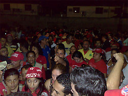 Supporters of Julio Chavez