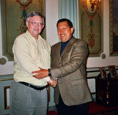 Alan Woods and Hugo Chavez