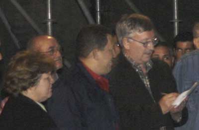 Hugo Chavez and Alan Woods